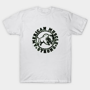 AMERICAN MUSCLE STRONG Bison T-Shirt